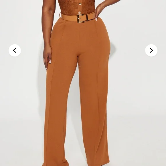 Fashion Nova Elegant Tan Women's Jumpsuit Size 2x - Picture 8 of 9